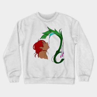 Copy of Elf drinking from a flower Crewneck Sweatshirt